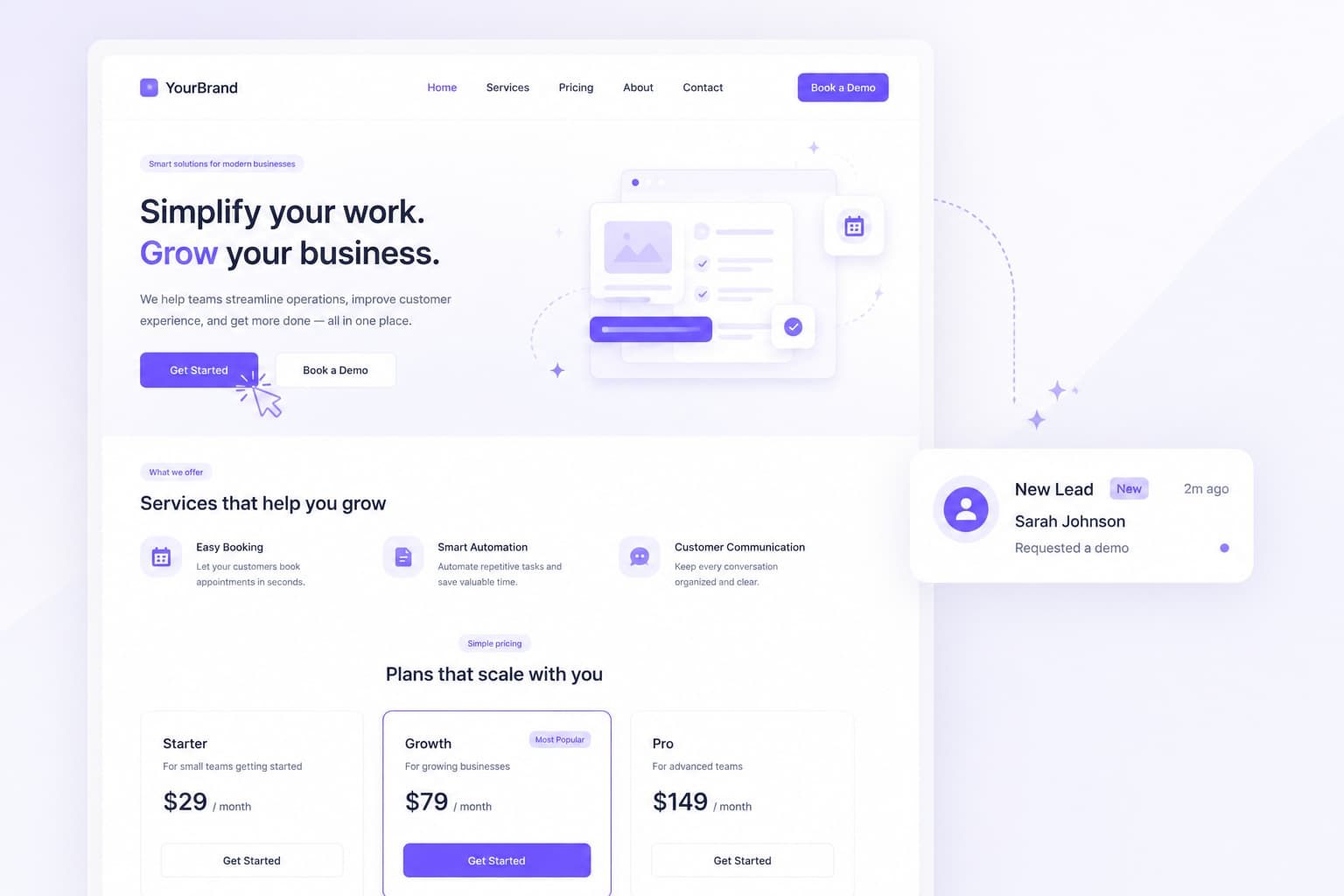 Start forms for projects